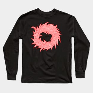 Wreath (red and white) Long Sleeve T-Shirt